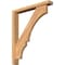 Ekena Millwork Balboa Block Smooth Bracket w/ Offset Brace, Western Red Cedar, 3 1/2"W x 24"D x 28"H BKT0402X24X28BOA05SWR - alternate 1